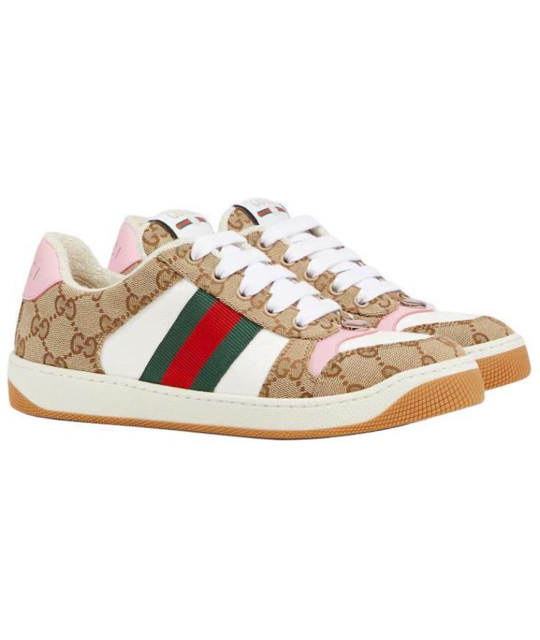 GUCCI Коричневые кроссовки, фото 3
