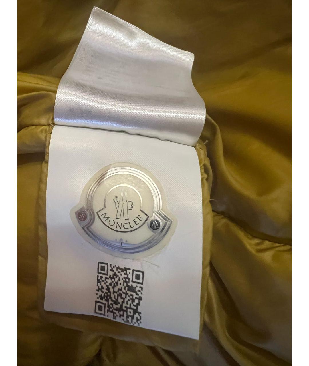 MONCLER Горчичный пуховик, фото 7