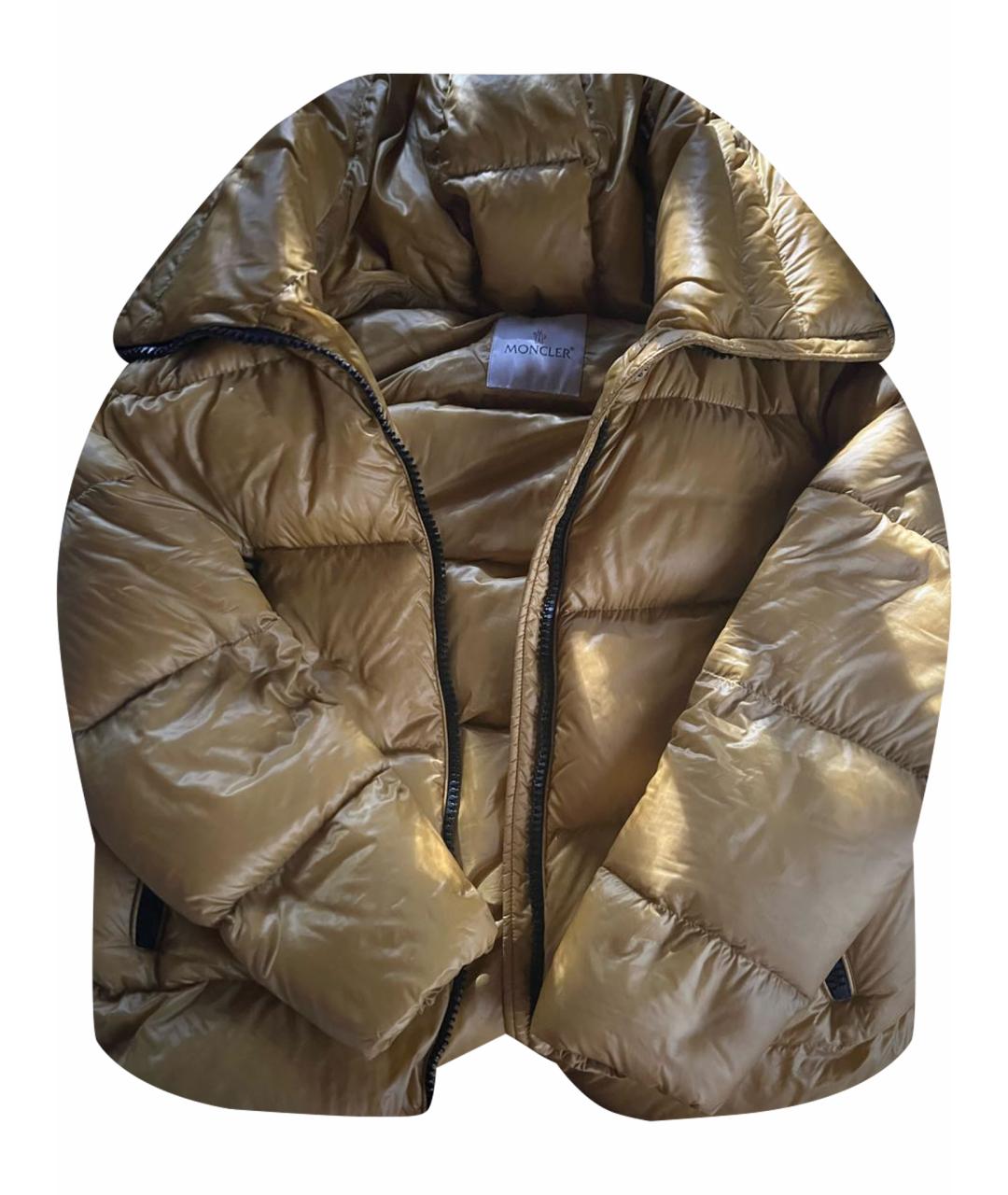 MONCLER Горчичный пуховик, фото 1
