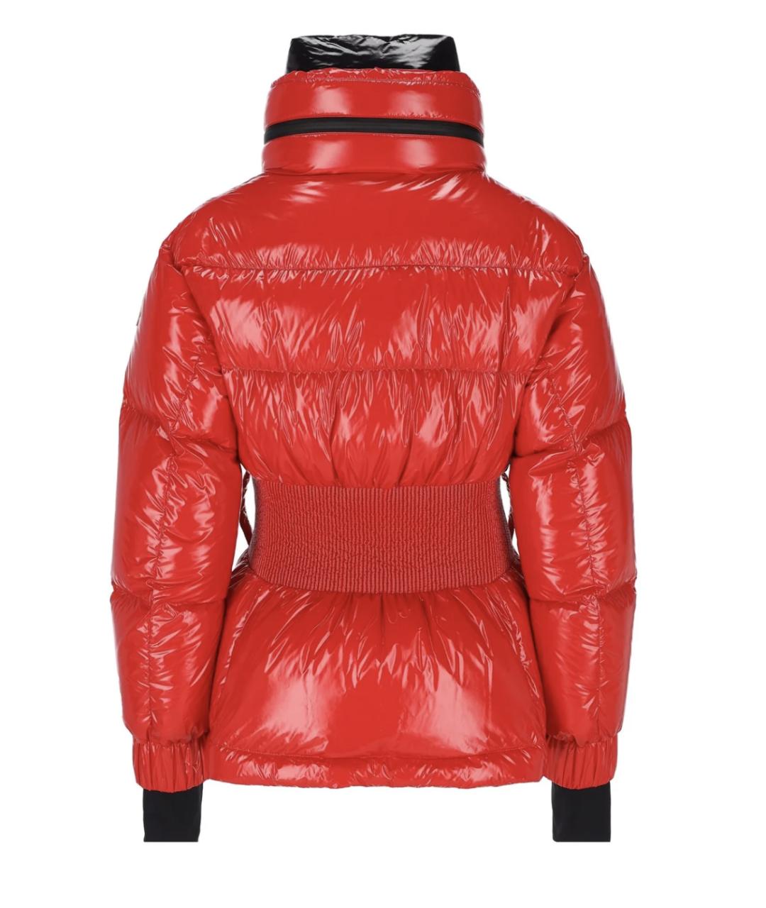 MONCLER Красная полиамидовая куртка, фото 2