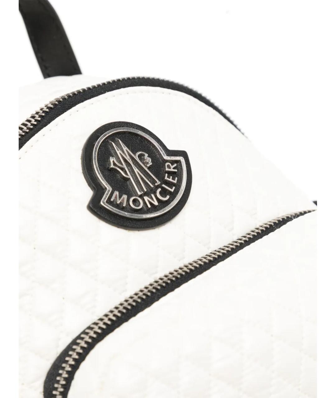 MONCLER Белый синтетический рюкзак, фото 3