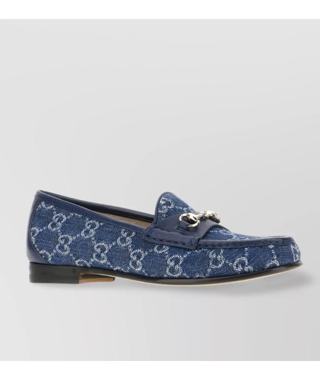GUCCI Синие лоферы, фото 2