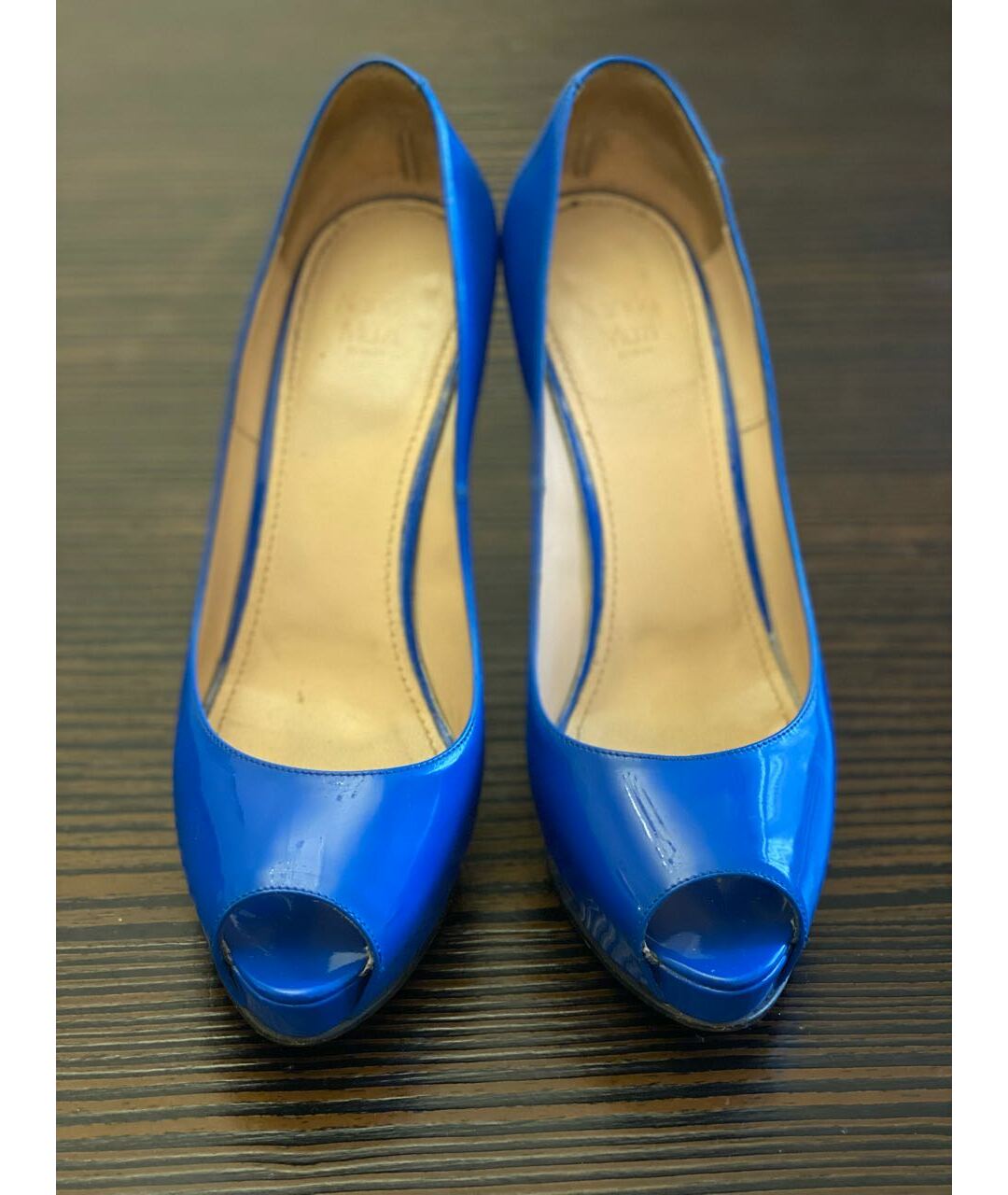 NANDO MUZI Синие туфли из лакированной кожи, фото 2