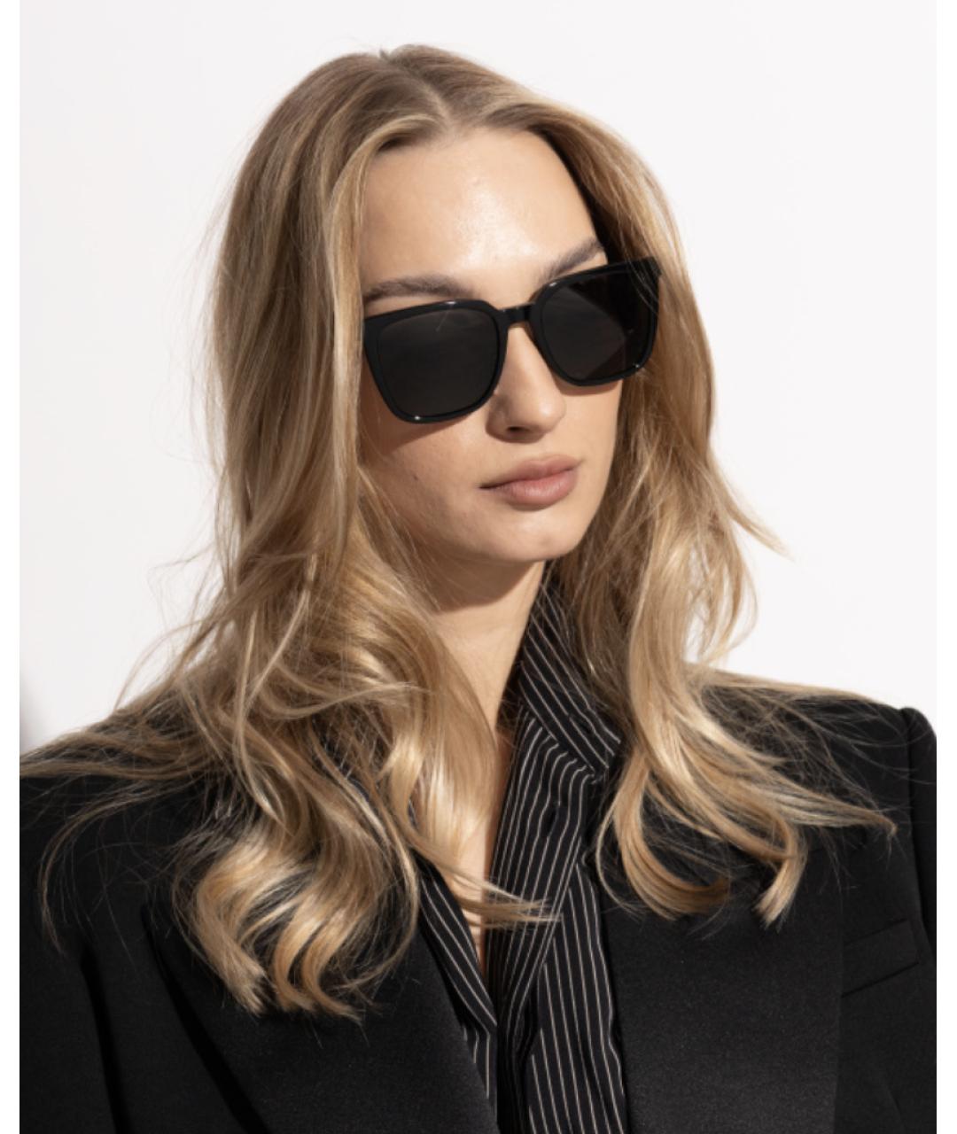 SAINT LAURENT Черные солнцезащитные очки, фото 3