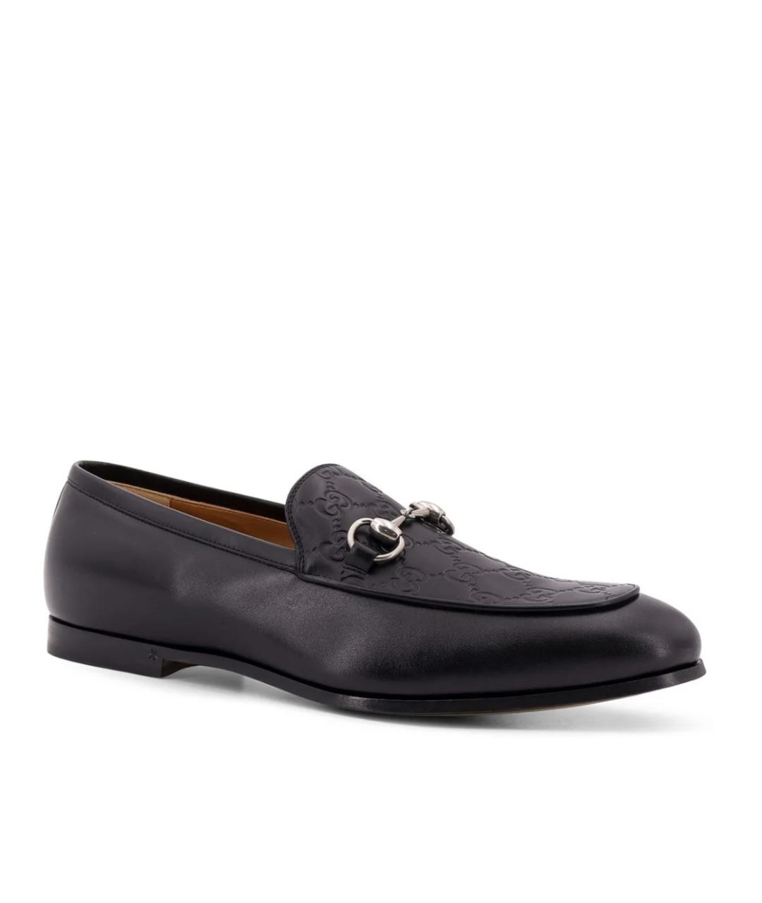 GUCCI Черные кожаные лоферы, фото 2
