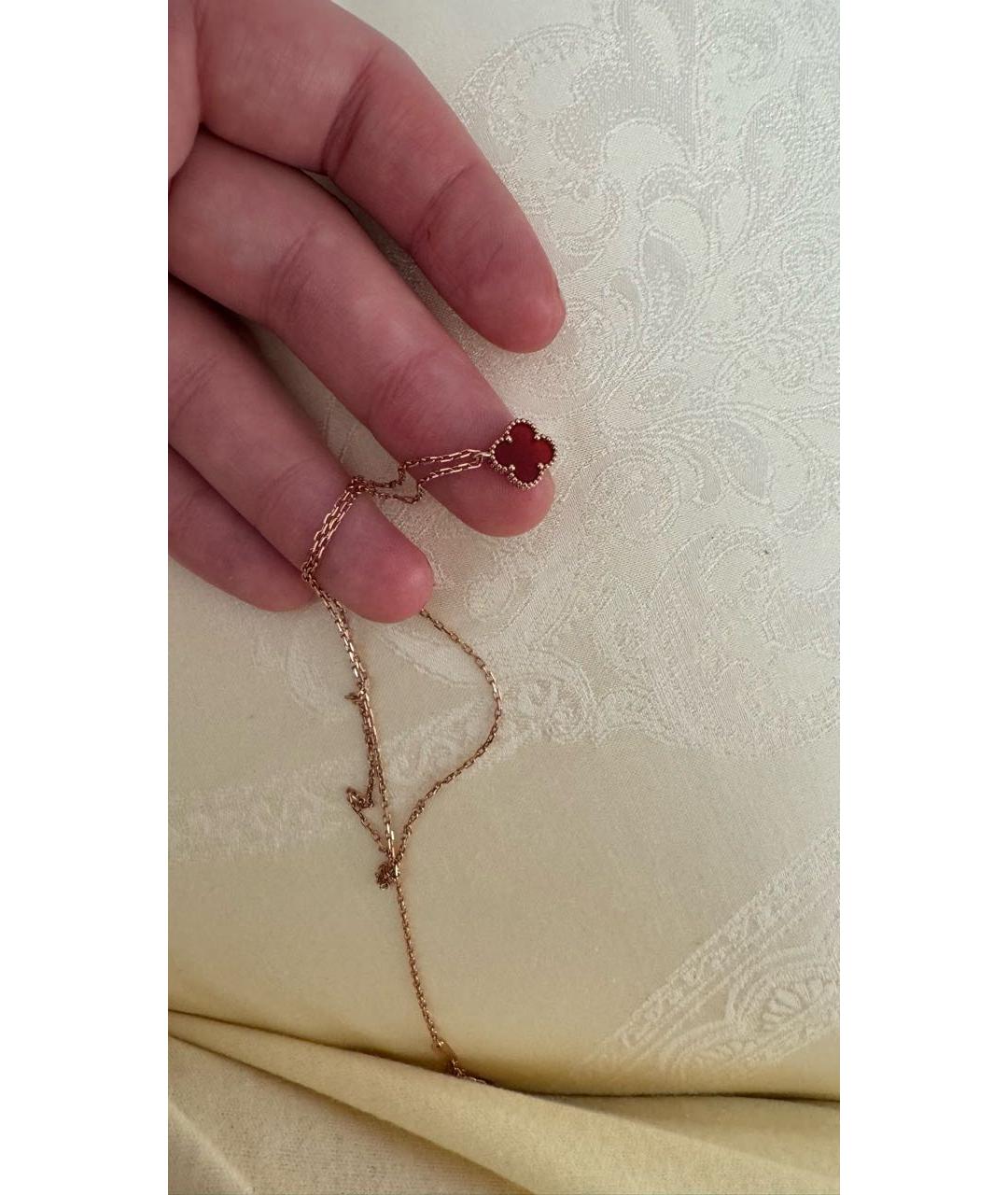 VAN CLEEF & ARPELS Красная подвеска из розового золота, фото 2