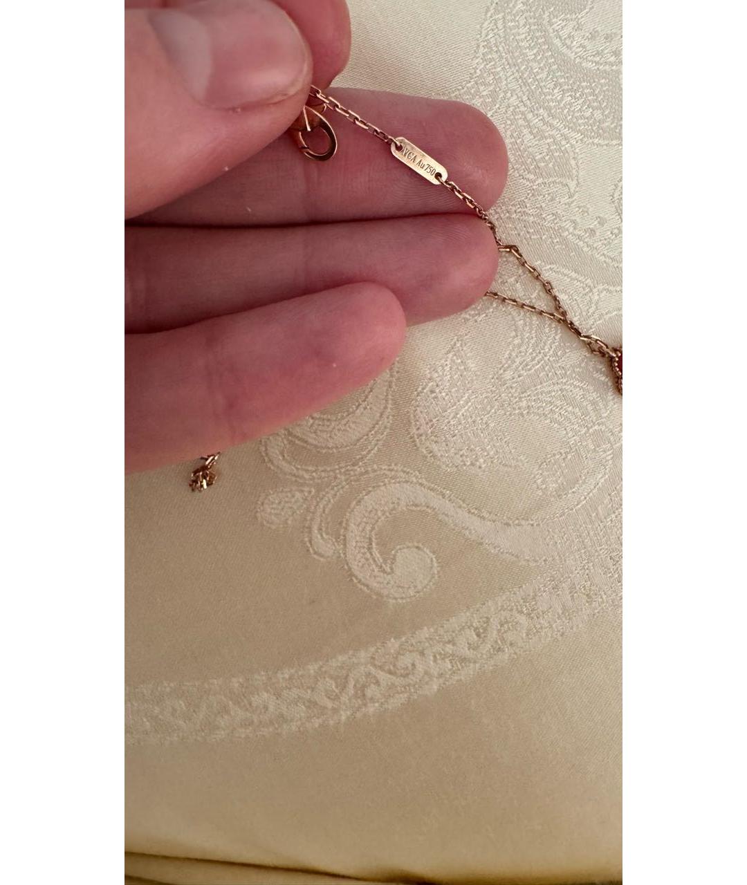 VAN CLEEF & ARPELS Красная подвеска из розового золота, фото 4