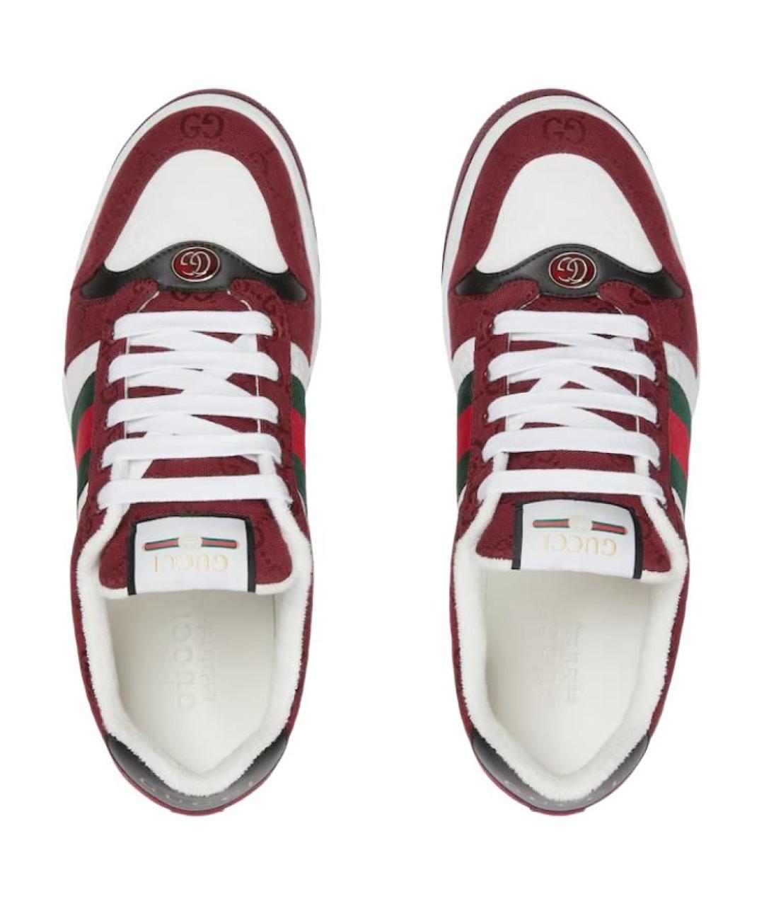 GUCCI Красные низкие кроссовки / кеды, фото 4