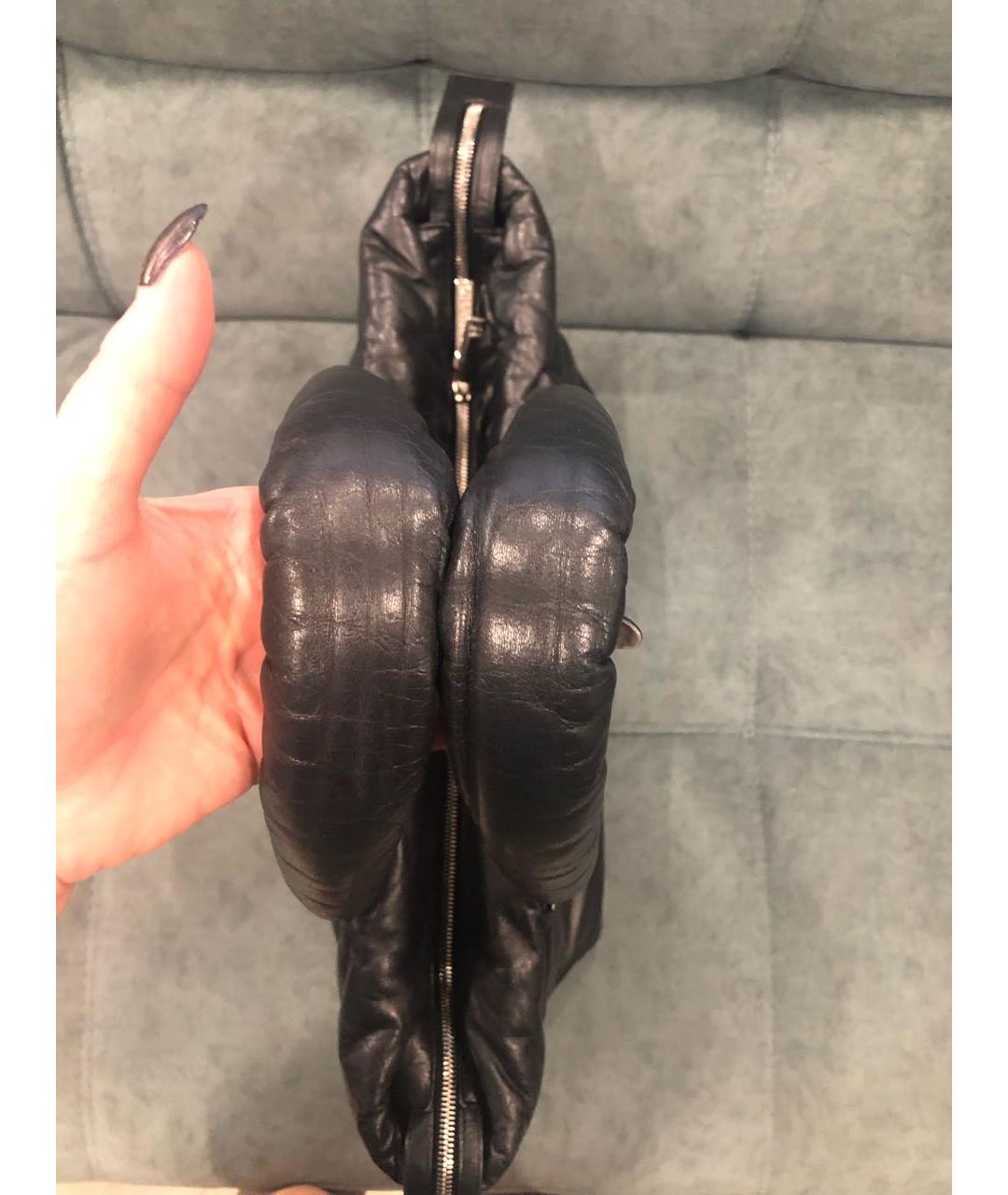 CHANEL Черная кожаная сумка тоут, фото 5