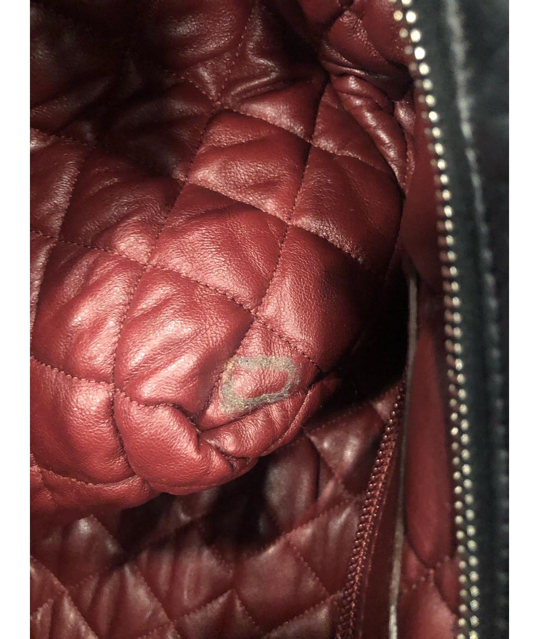 CHANEL Черная кожаная сумка тоут, фото 8