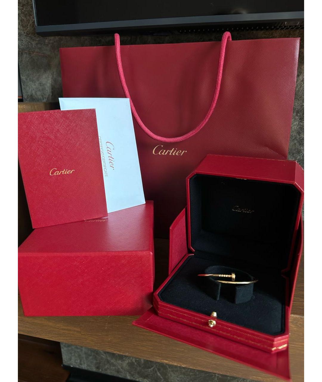 CARTIER Желтый браслет из желтого золота, фото 6