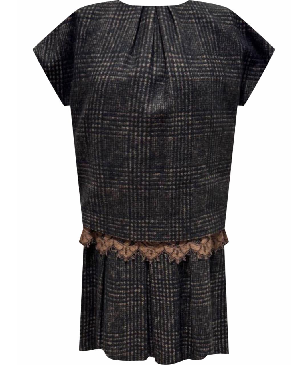 DOLCE&GABBANA Коричневый костюм с юбками, фото 1