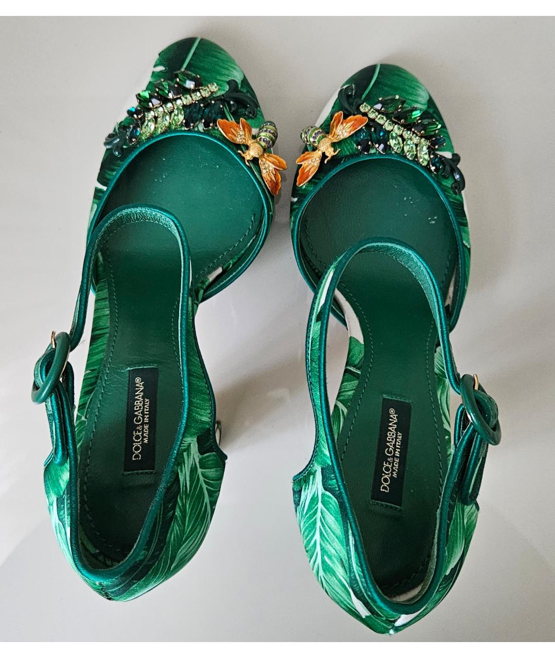 DOLCE&GABBANA Мульти текстильные туфли, фото 3