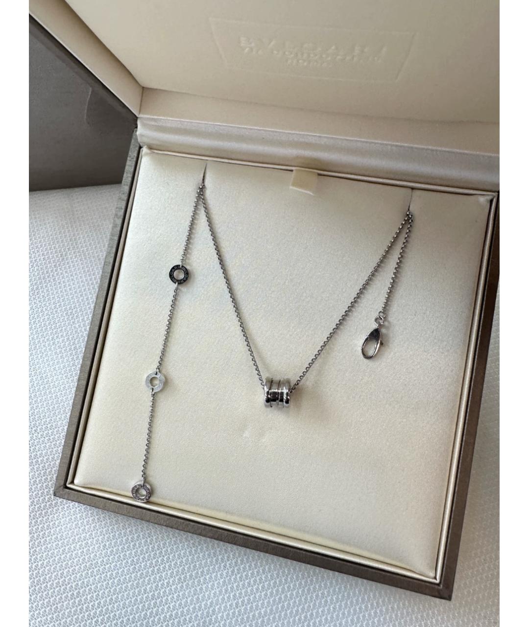 BVLGARI Белое колье из белого золота, фото 6