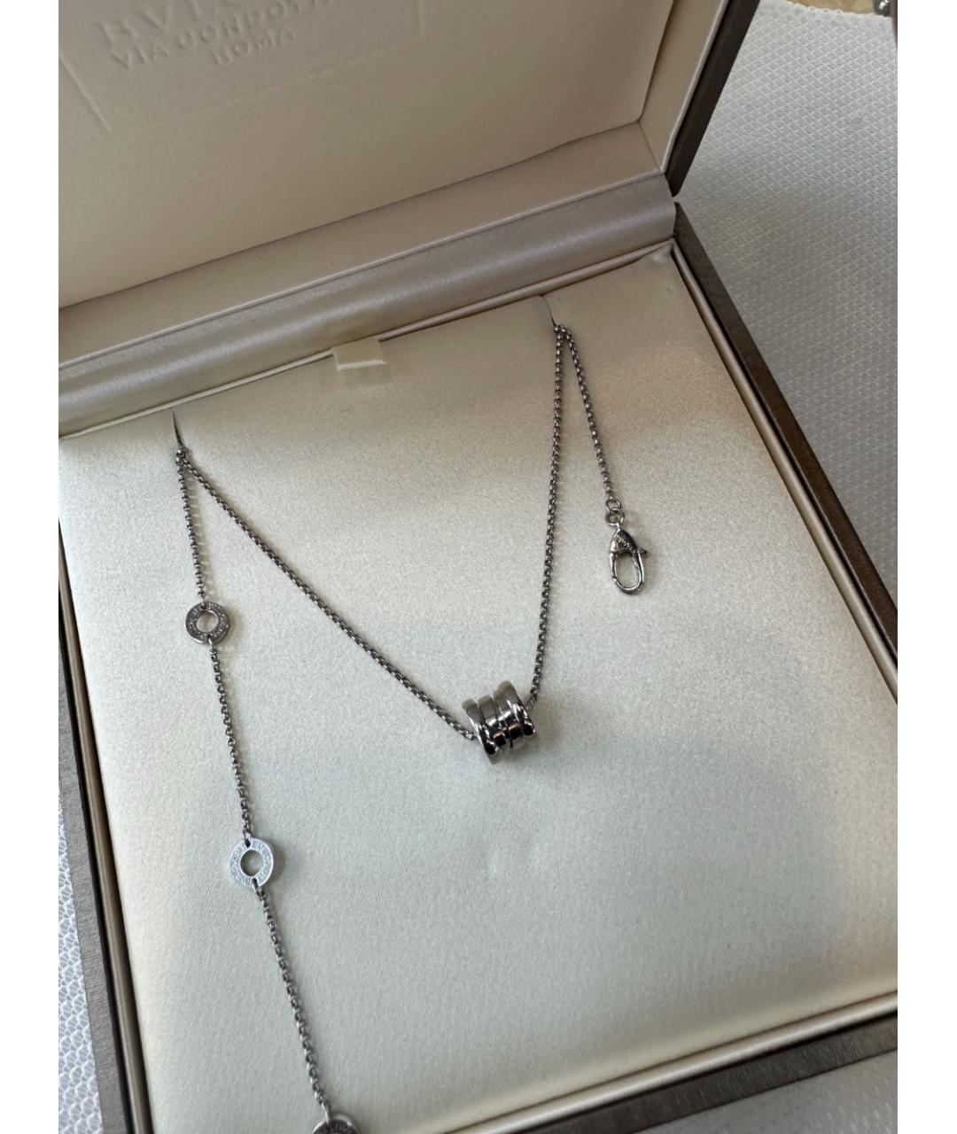 BVLGARI Белое колье из белого золота, фото 2