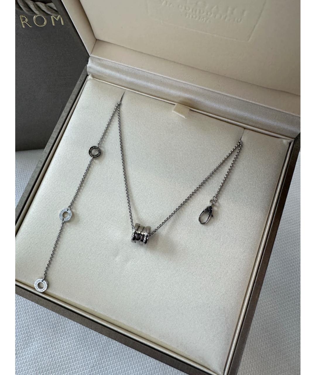 BVLGARI Белое колье из белого золота, фото 3