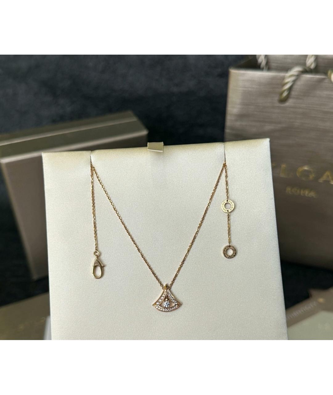 BVLGARI Золотая подвеска из розового золота, фото 4