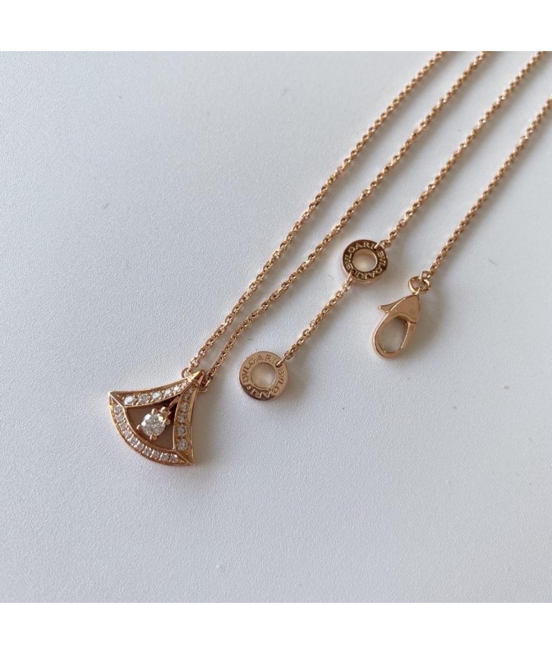 BVLGARI Золотая подвеска из розового золота, фото 2
