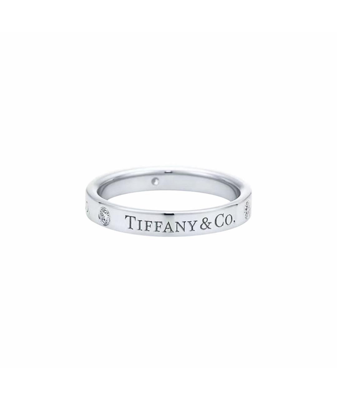 TIFFANY&CO Белое платиновое кольцо, фото 1