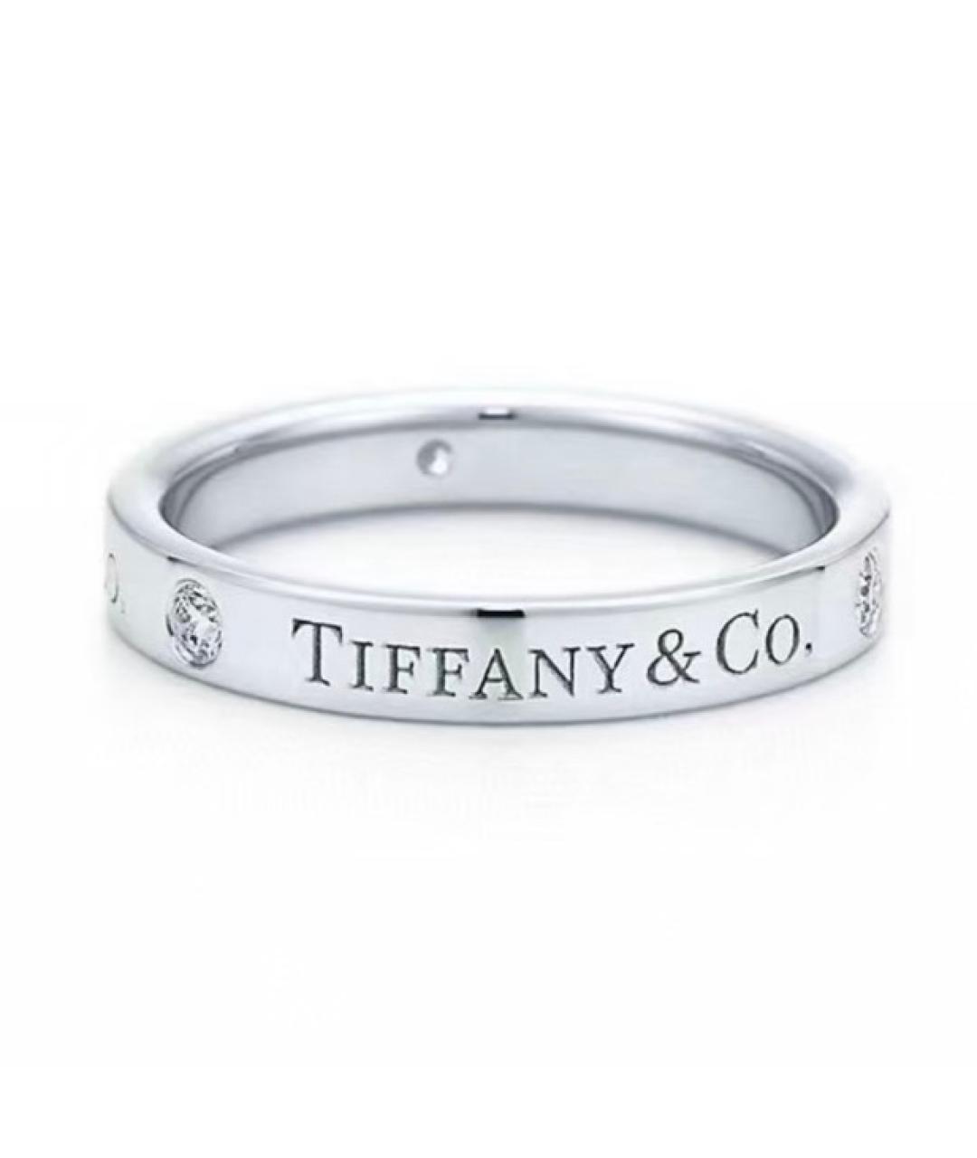 TIFFANY&CO Белое платиновое кольцо, фото 8