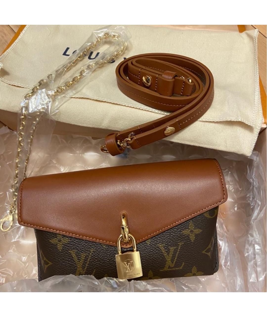 LOUIS VUITTON Кожаная сумка через плечо, фото 3