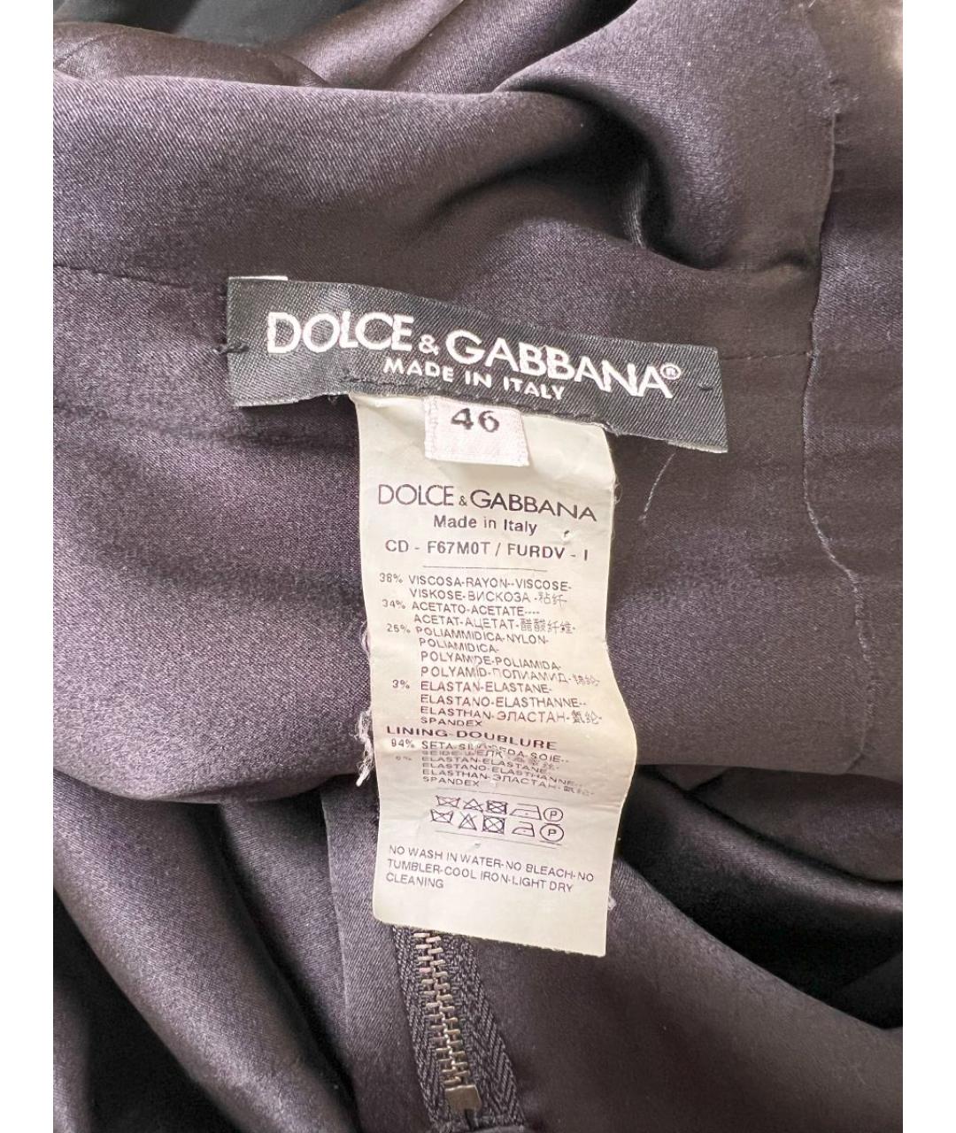 DOLCE&GABBANA Черное вечернее платье, фото 4