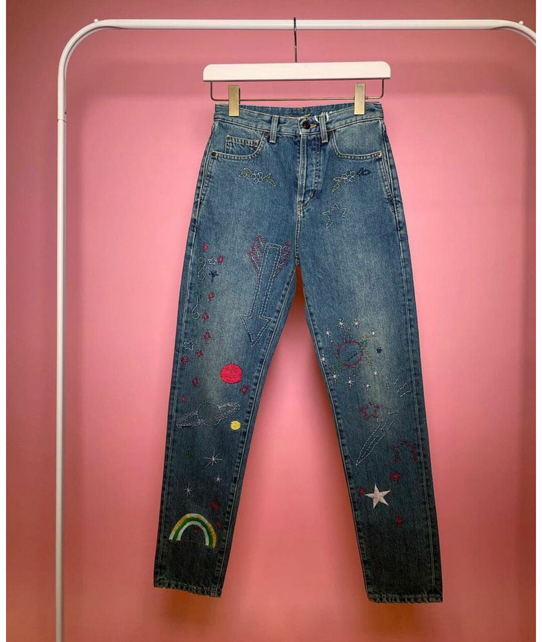 SAINT LAURENT Прямые джинсы, фото 9