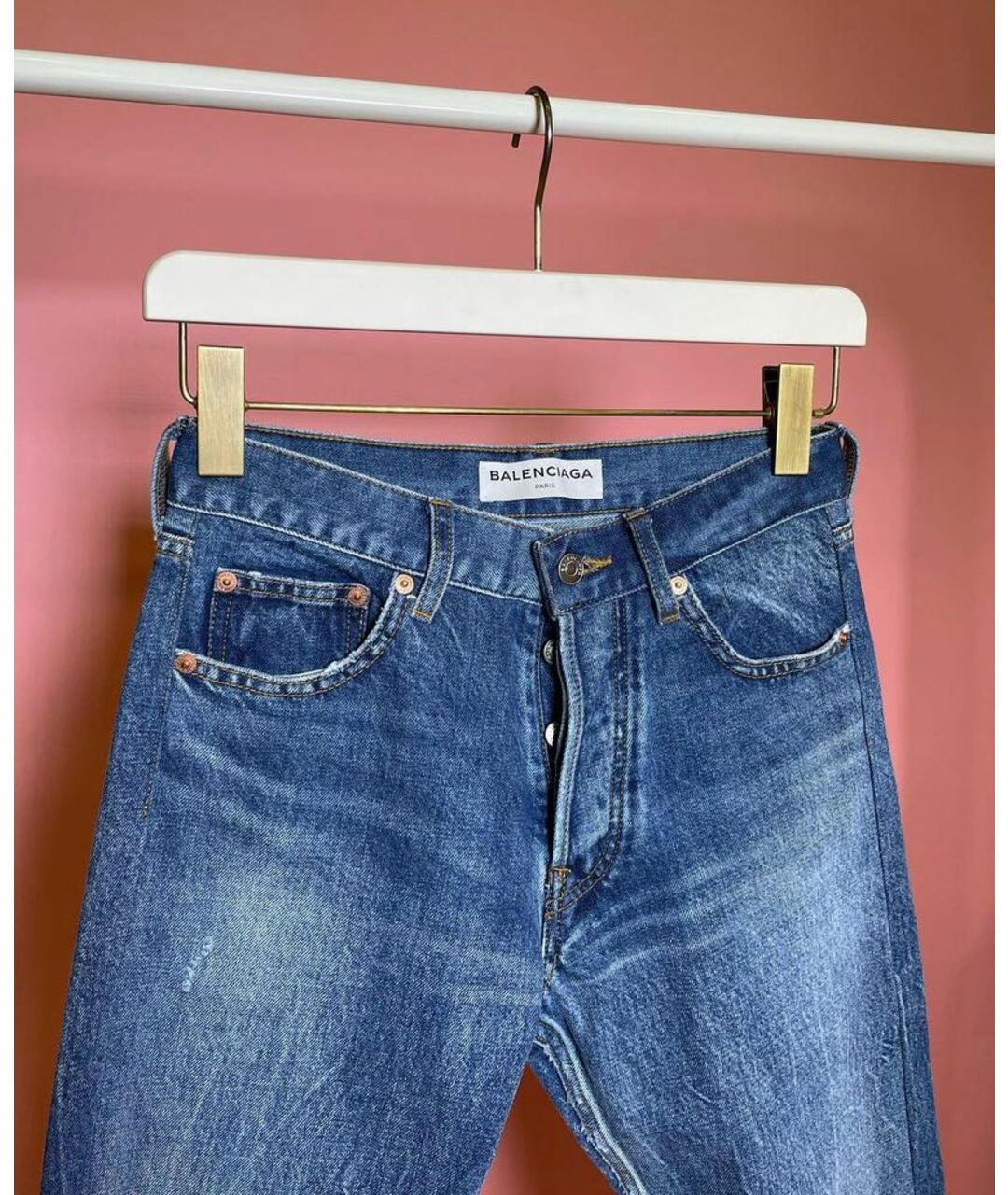 BALENCIAGA Прямые джинсы, фото 3