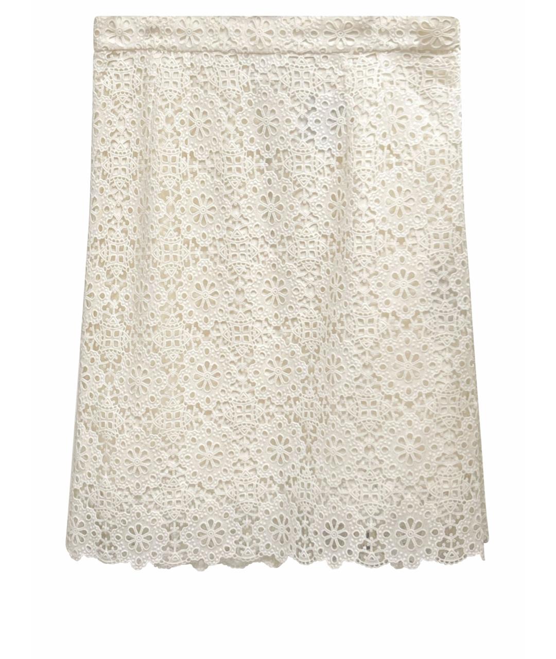 DOLCE&GABBANA Белая юбка мини, фото 1