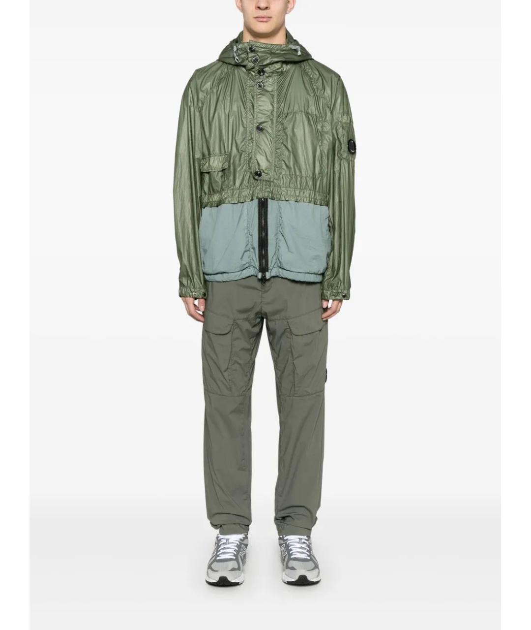 CP COMPANY Зеленые хлопковые повседневные брюки, фото 2