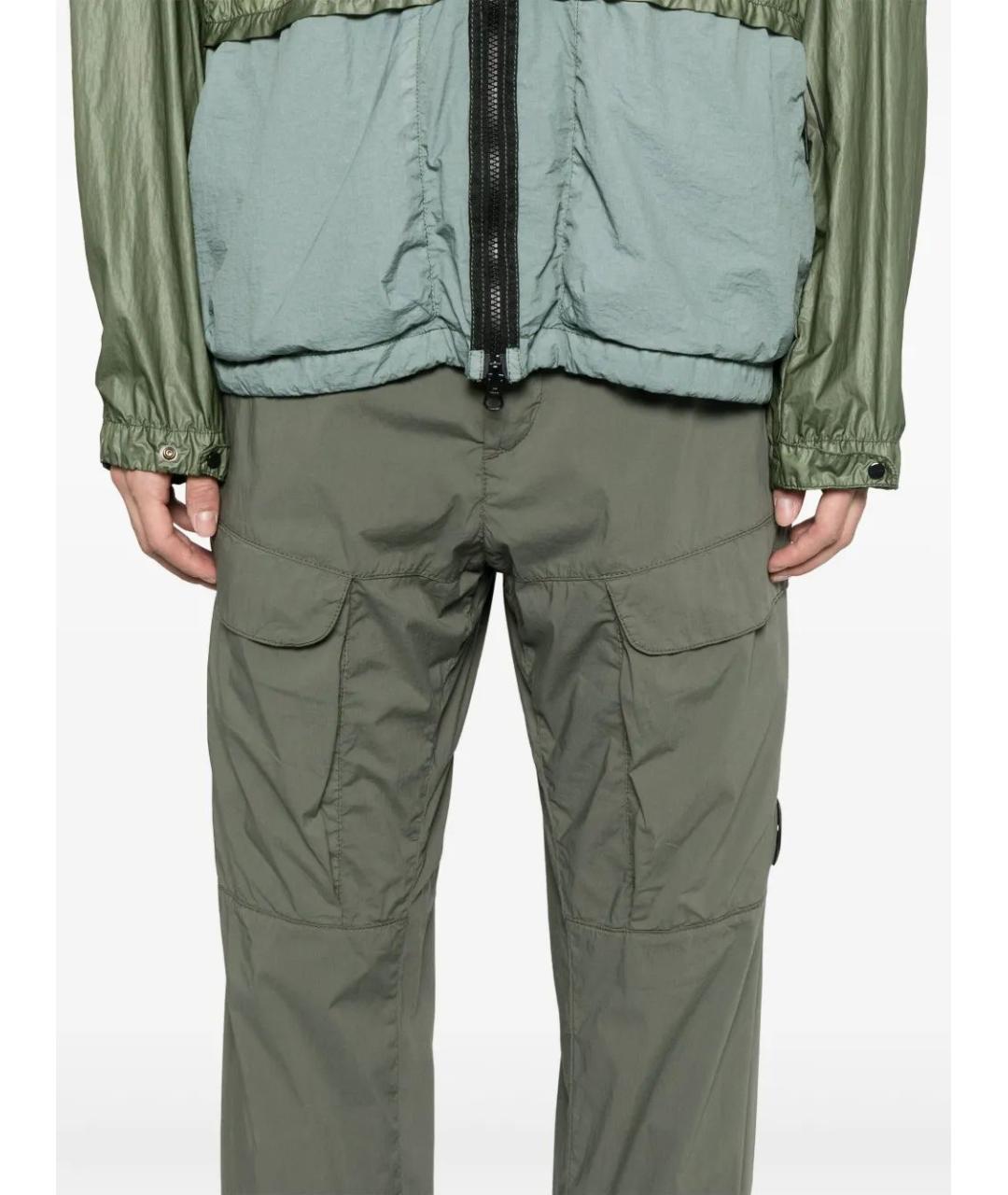 CP COMPANY Зеленые хлопковые повседневные брюки, фото 5