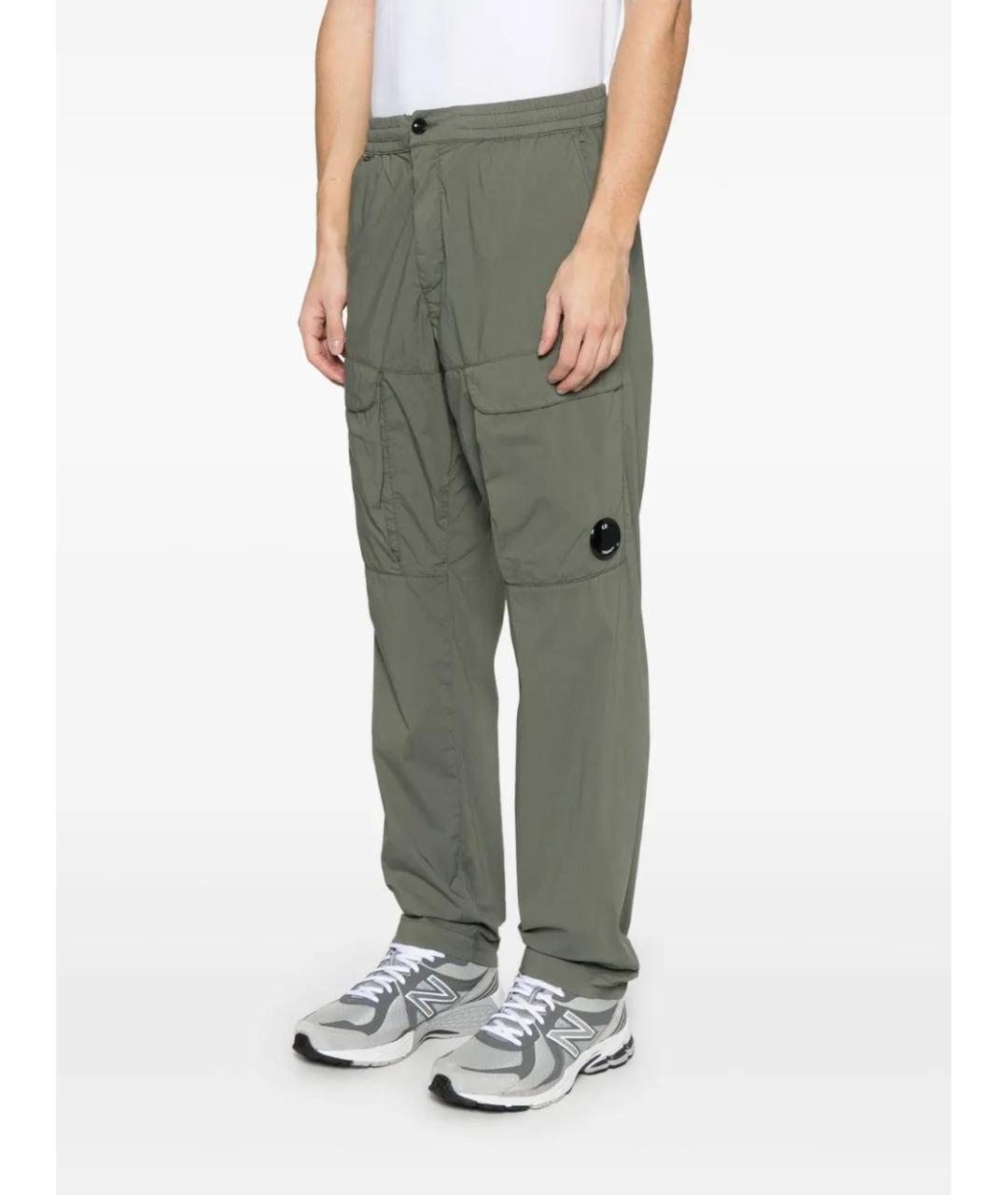 CP COMPANY Зеленые хлопковые повседневные брюки, фото 3