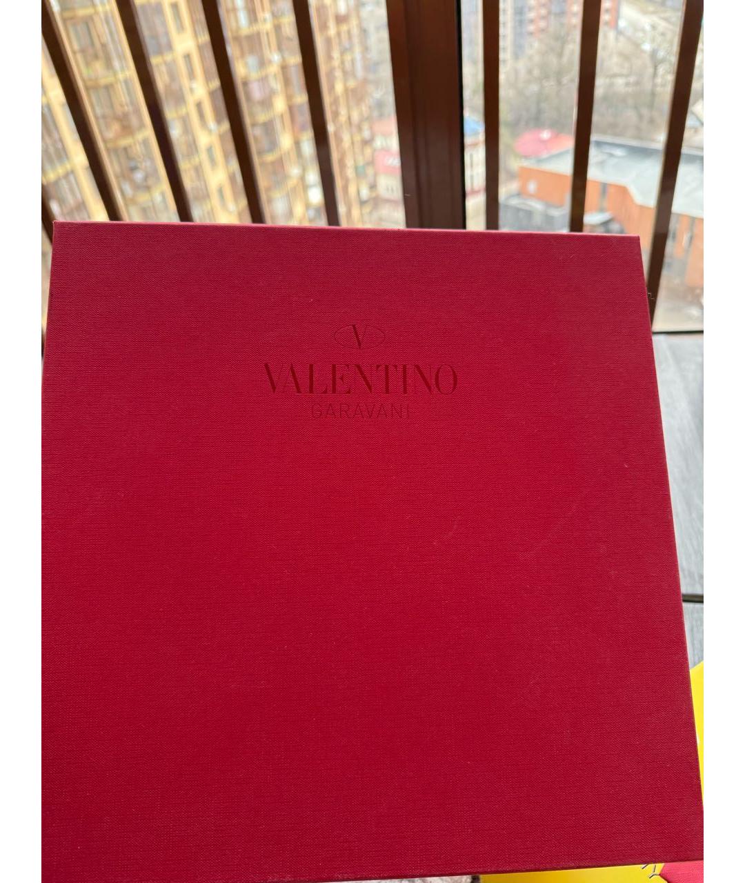 VALENTINO Черные кожаные кроссовки, фото 6