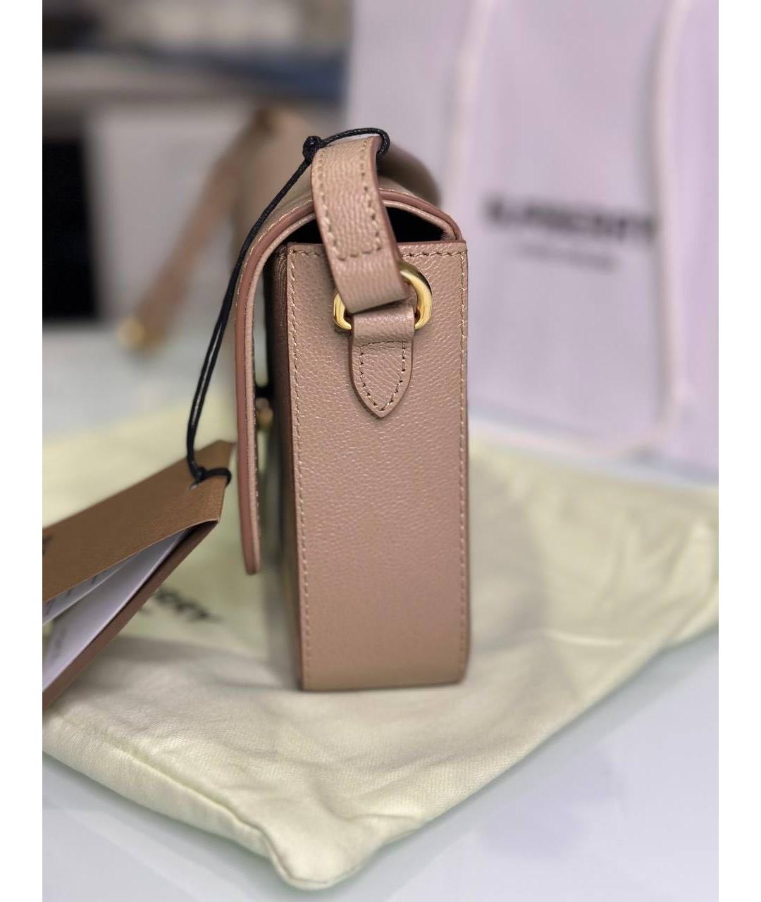 BURBERRY Бежевая сумка через плечо, фото 5