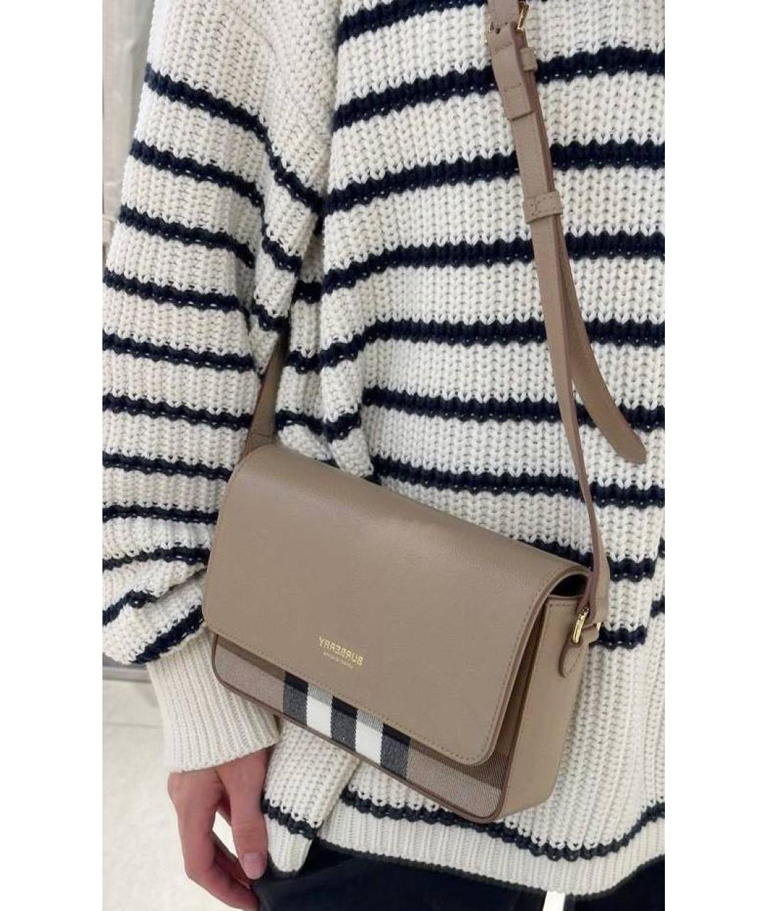 BURBERRY Бежевая сумка через плечо, фото 2