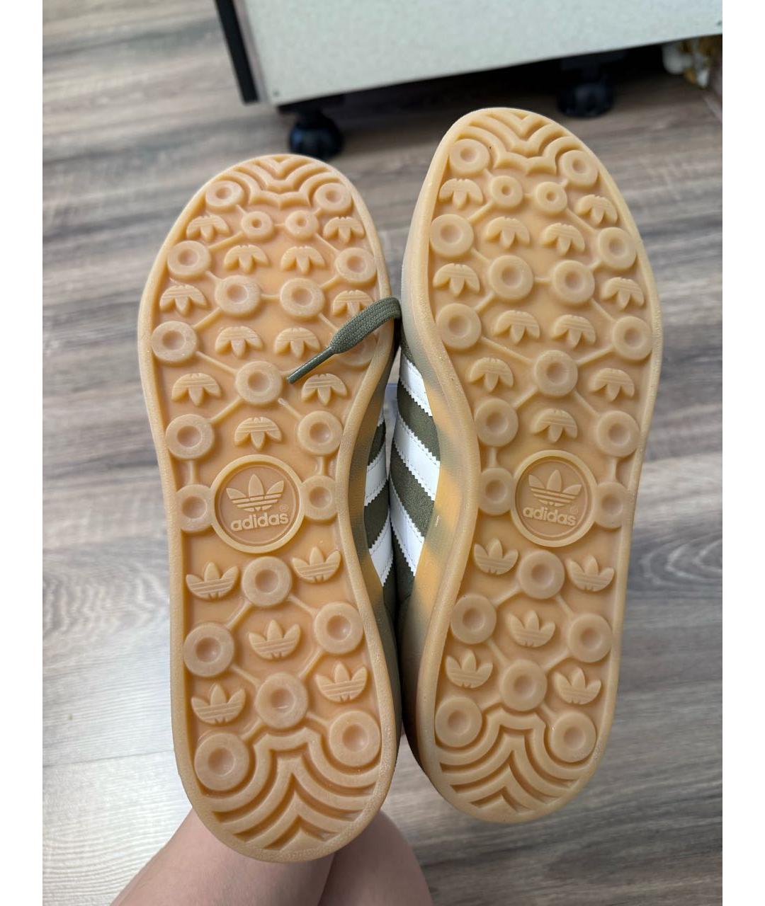 ADIDAS Хаки замшевые кеды, фото 6