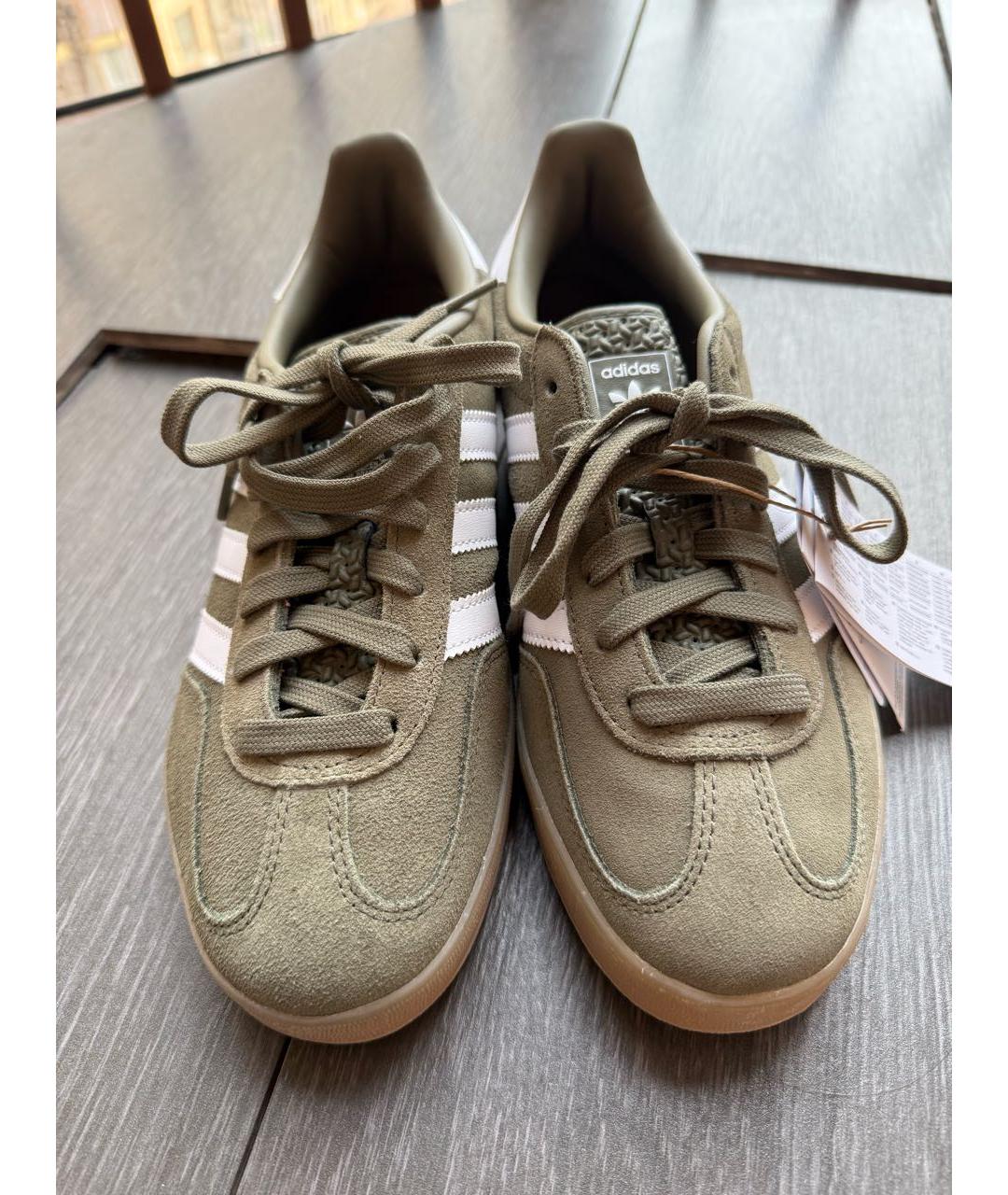 ADIDAS Хаки замшевые кеды, фото 2