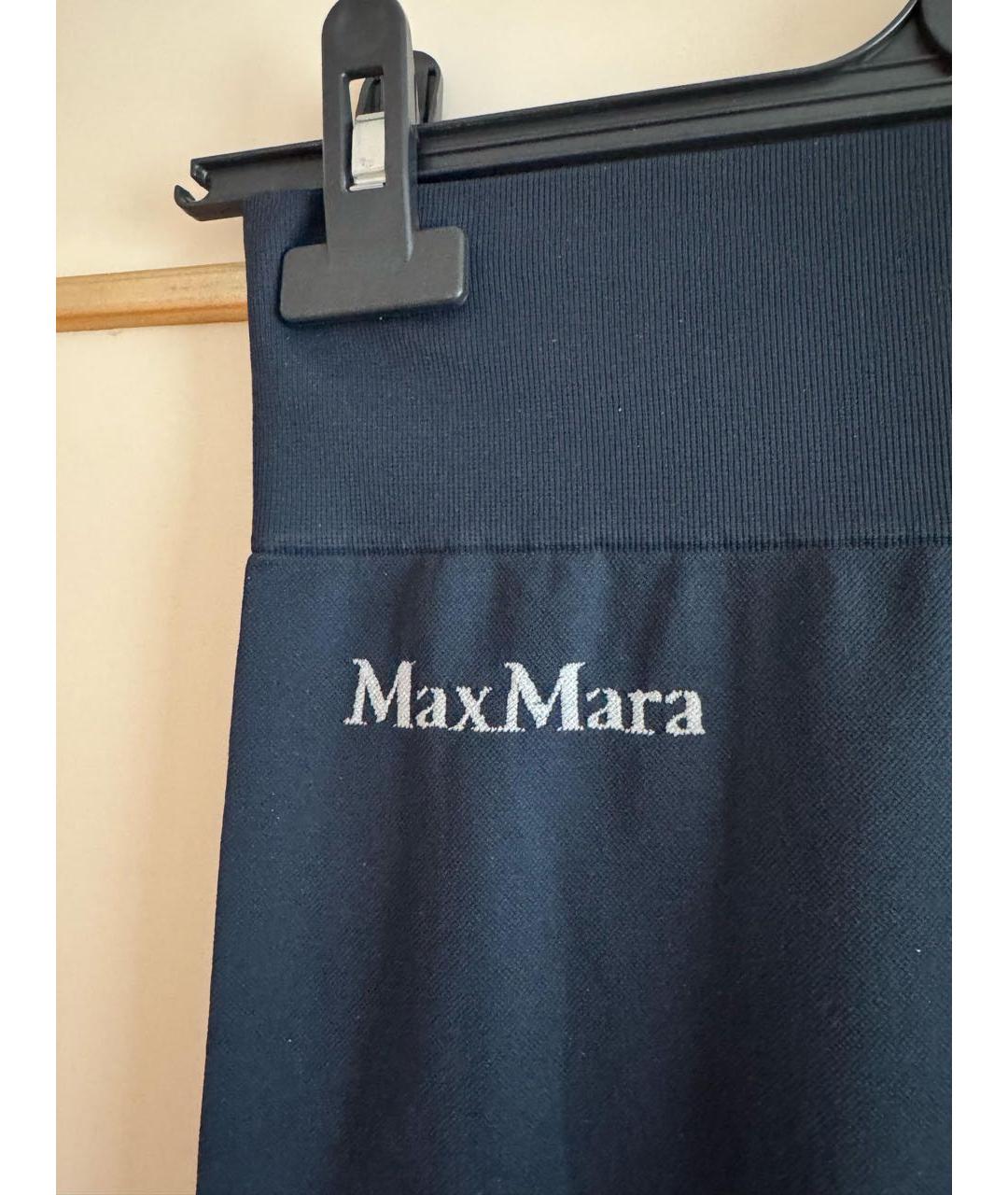 MAX MARA Темно-синие спортивные брюки и шорты, фото 3