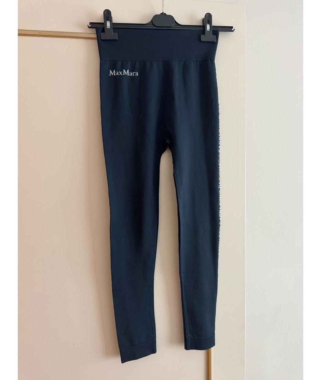 MAX MARA Темно-синие спортивные брюки и шорты, фото 2