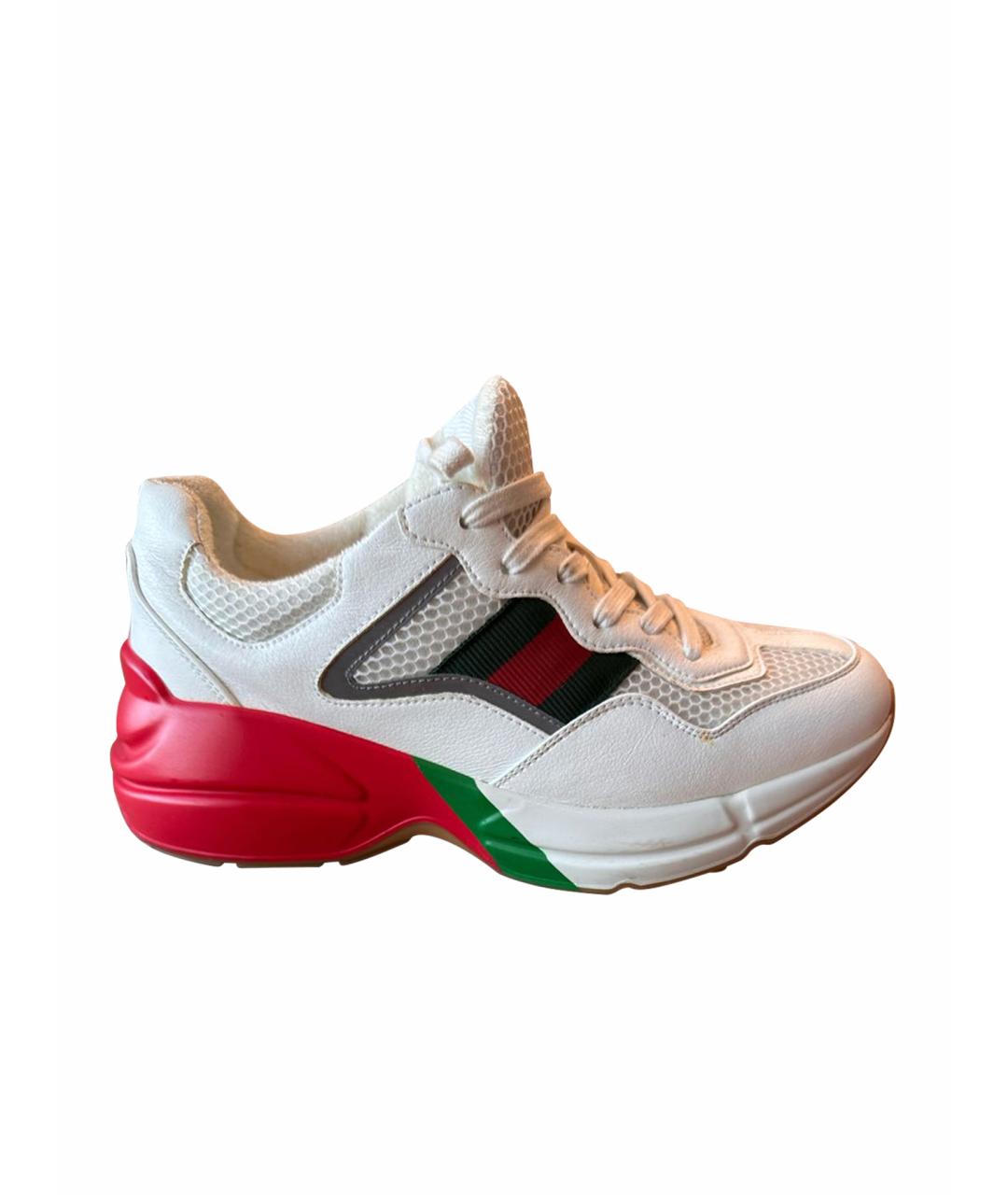 GUCCI Белые кроссовки, фото 1