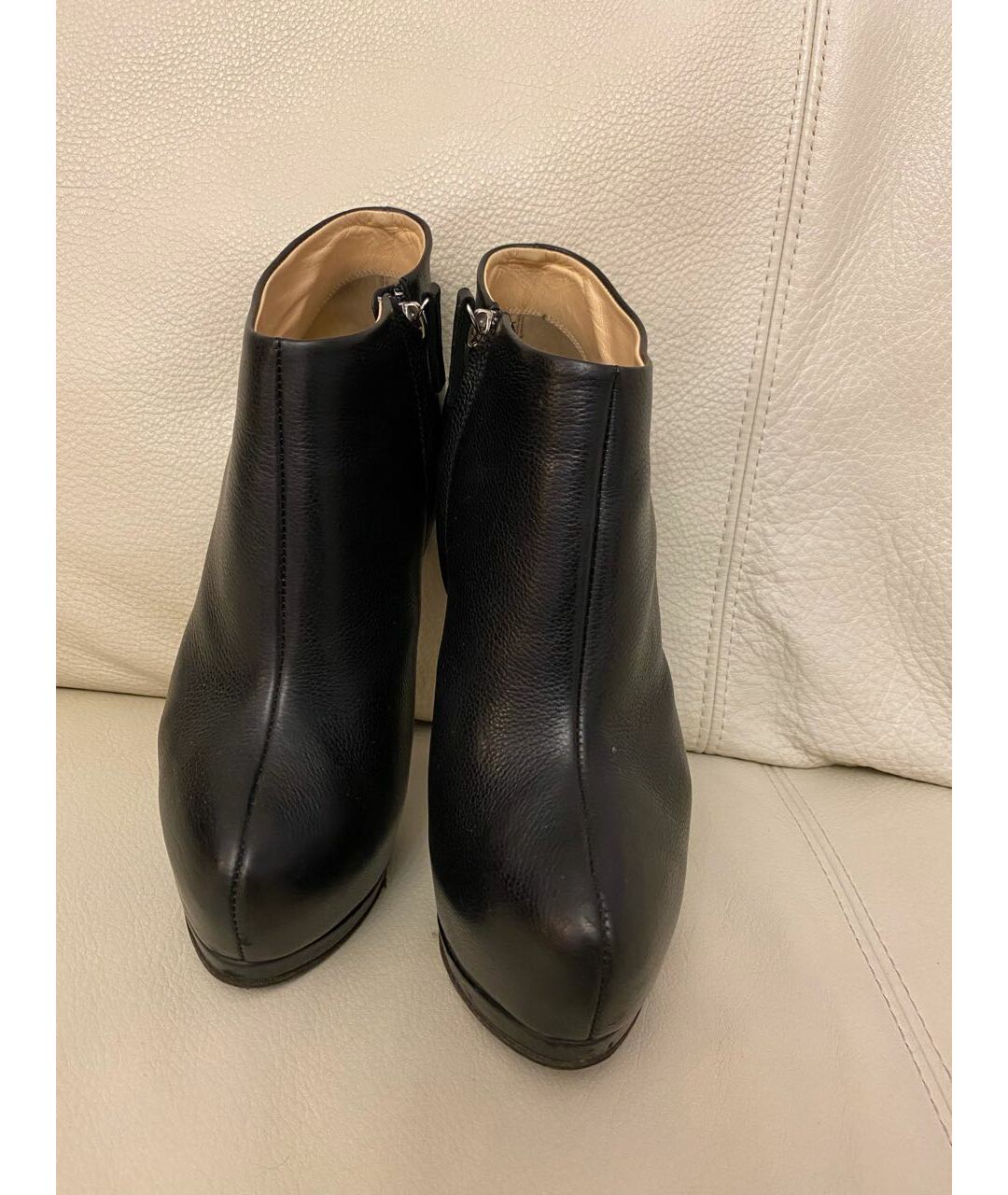 GIUSEPPE ZANOTTI DESIGN Черные кожаные ботильоны, фото 2