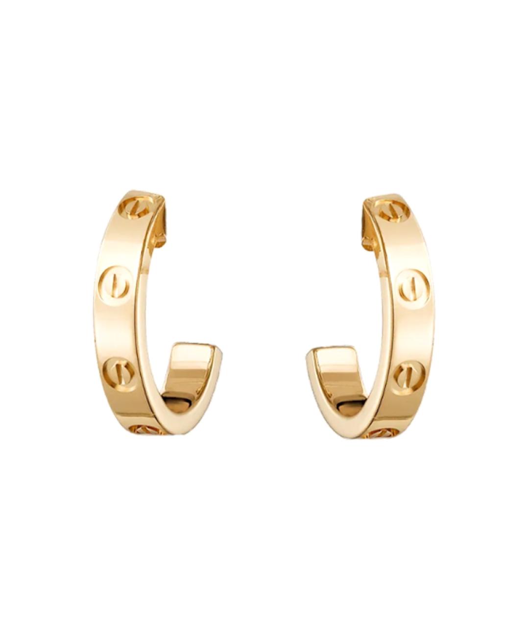 CARTIER Золотые серьги из желтого золота, фото 3