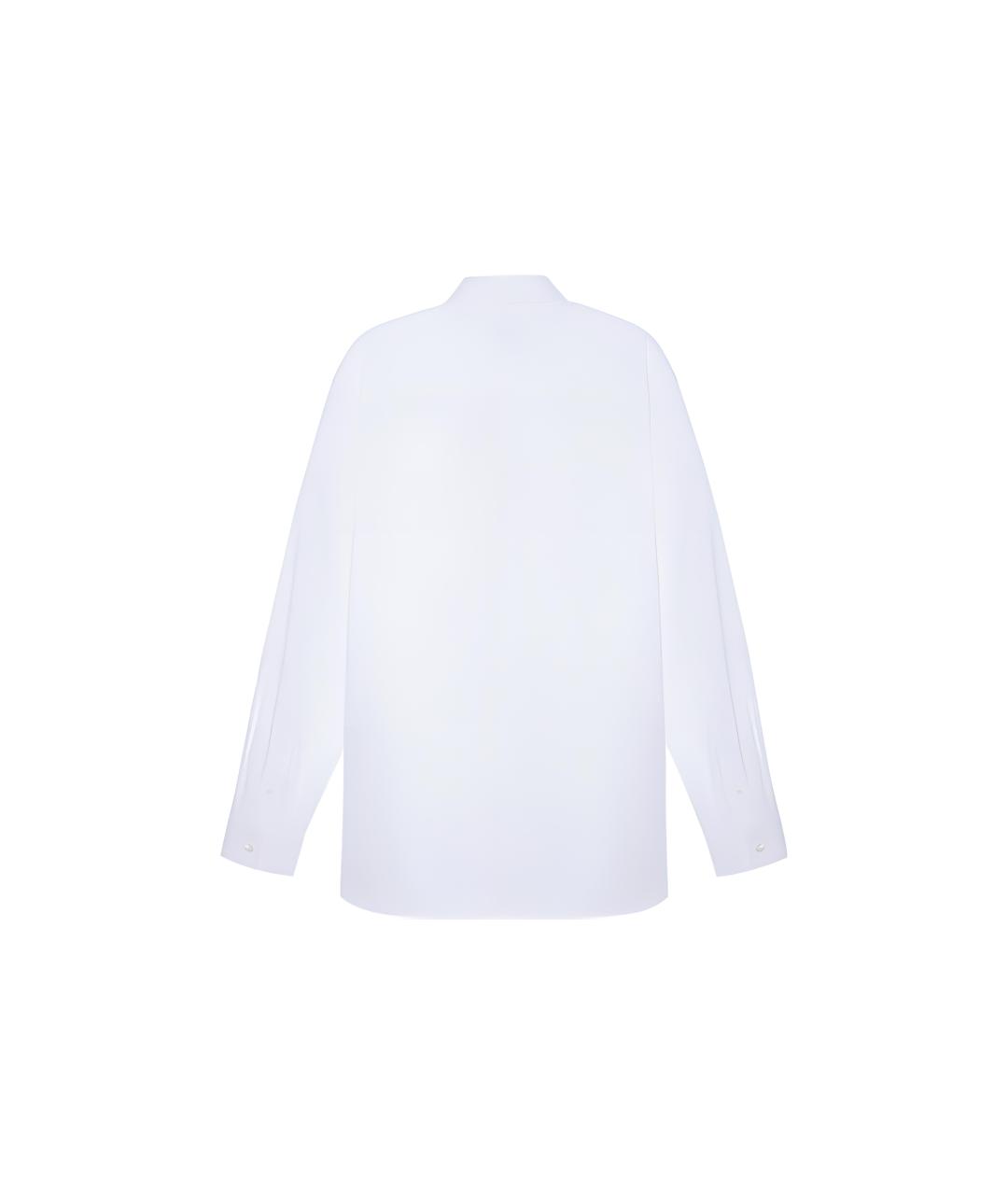 BURBERRY Белая хлопковая классическая рубашка, фото 2