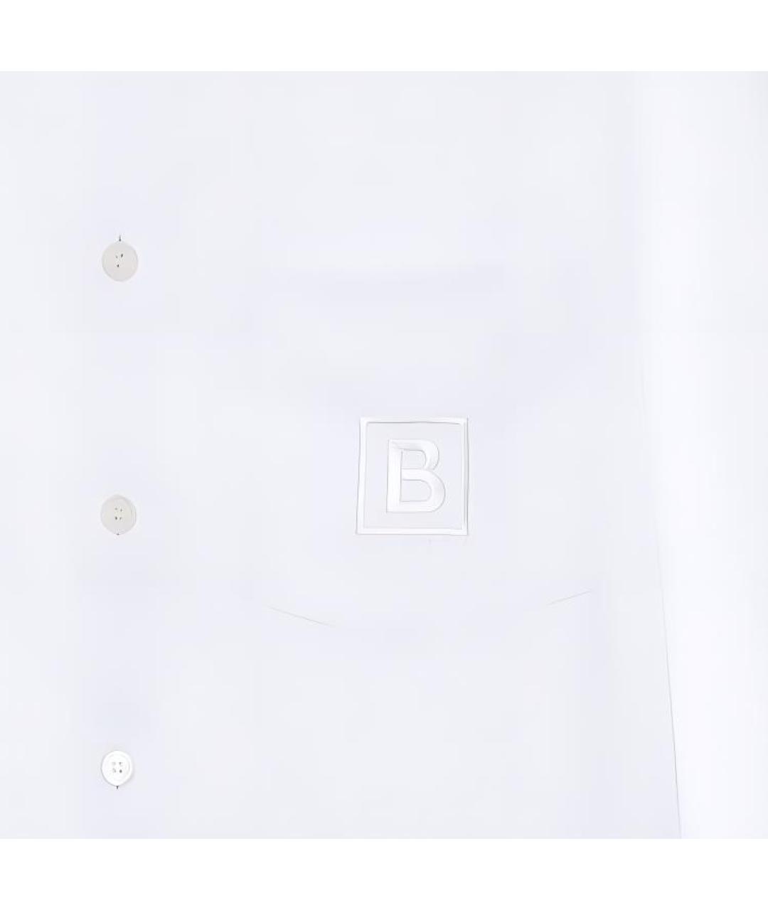 BURBERRY Белая хлопковая классическая рубашка, фото 5