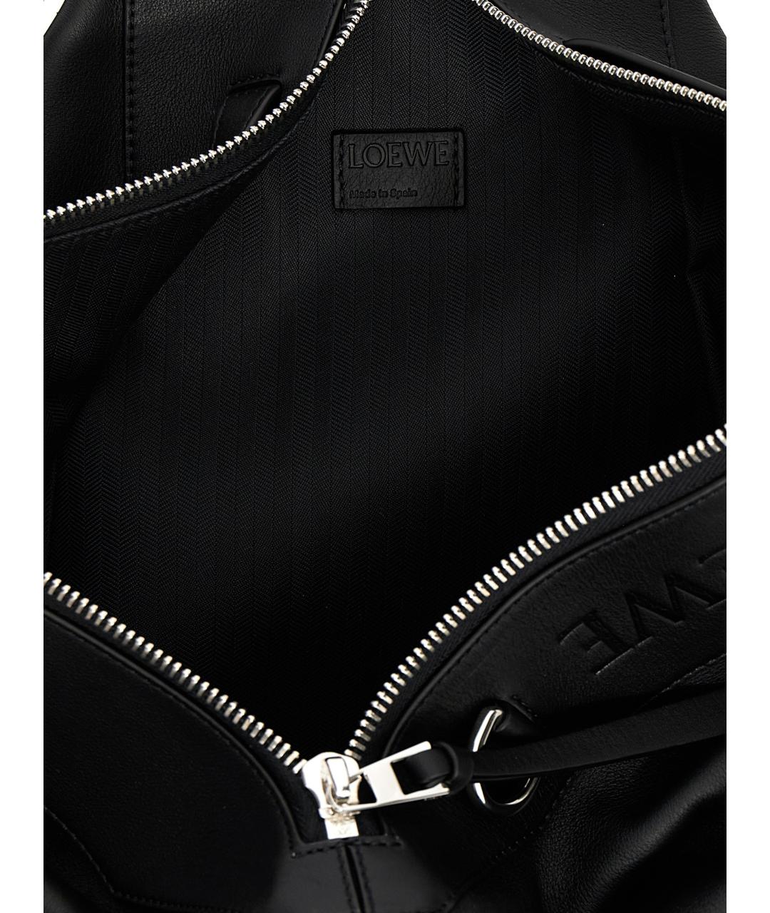 LOEWE Черный кожаный рюкзак, фото 4
