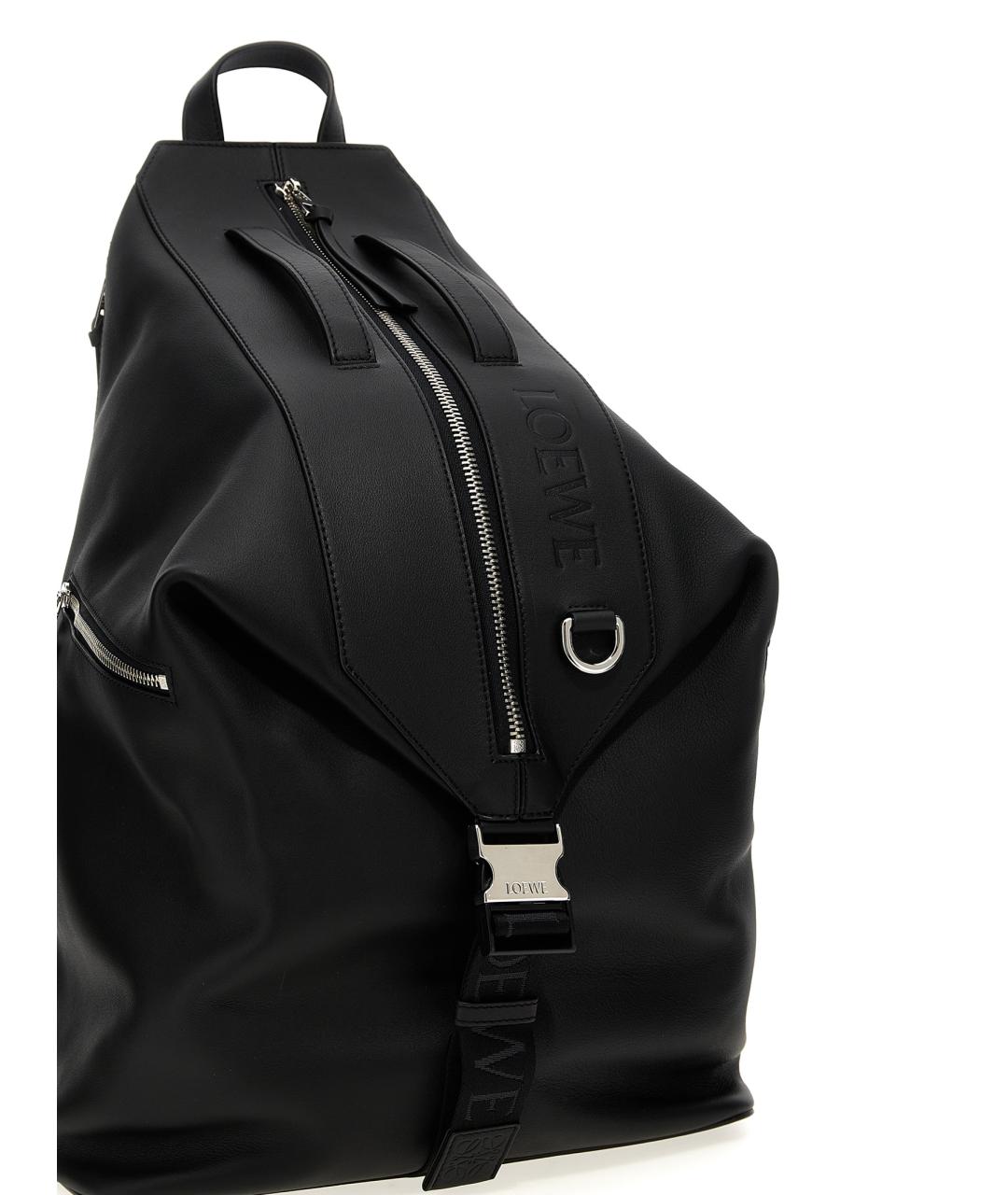 LOEWE Черный кожаный рюкзак, фото 3
