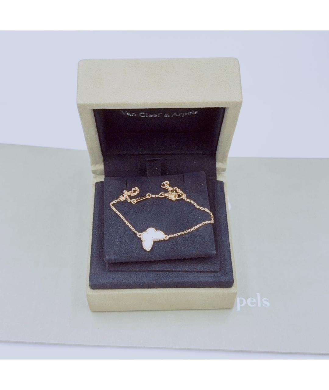 VAN CLEEF & ARPELS Белый браслет из желтого золота, фото 6