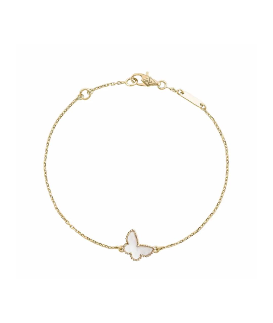 VAN CLEEF & ARPELS Белый браслет из желтого золота, фото 1