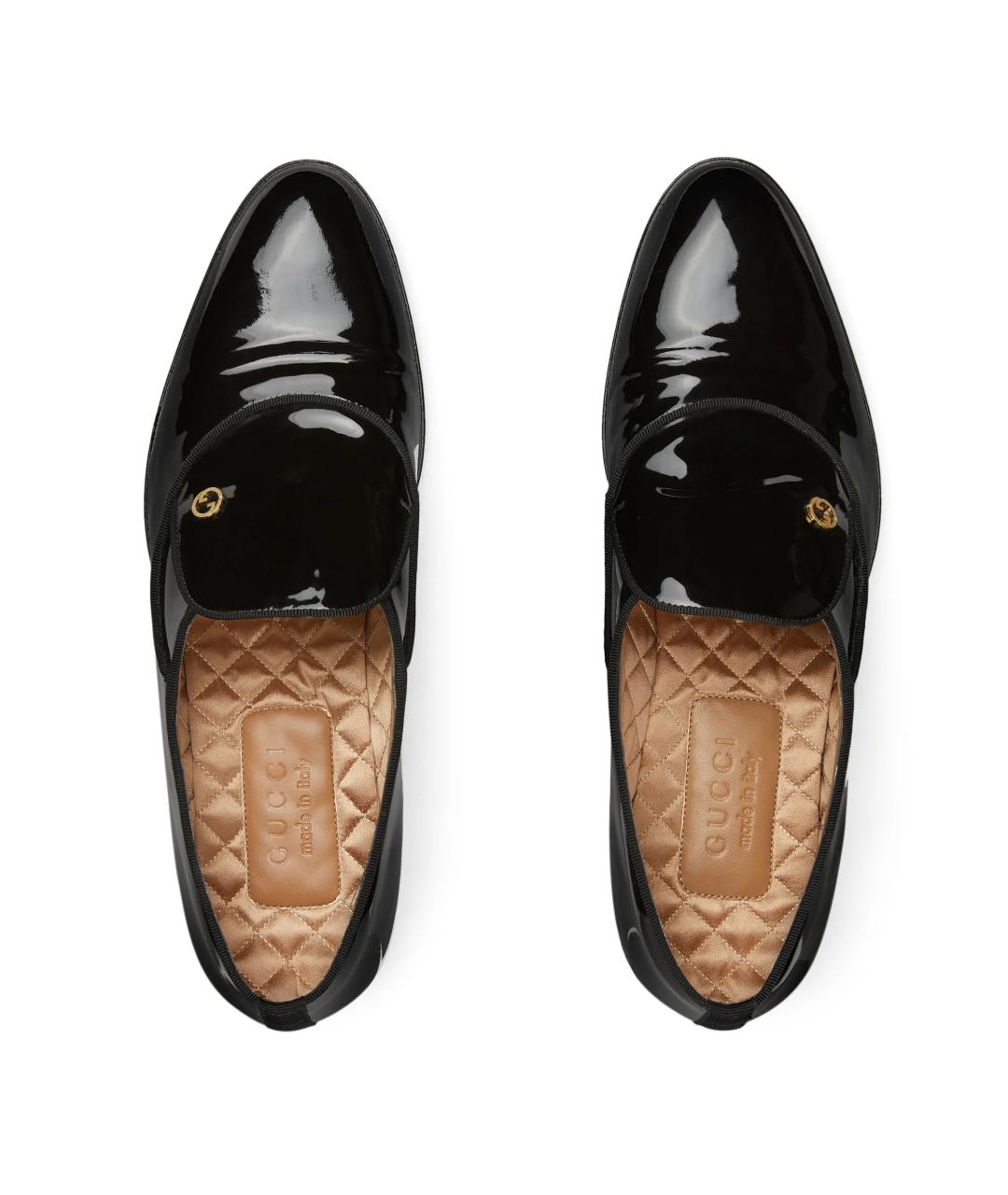 GUCCI Черные кожаные лоферы, фото 4