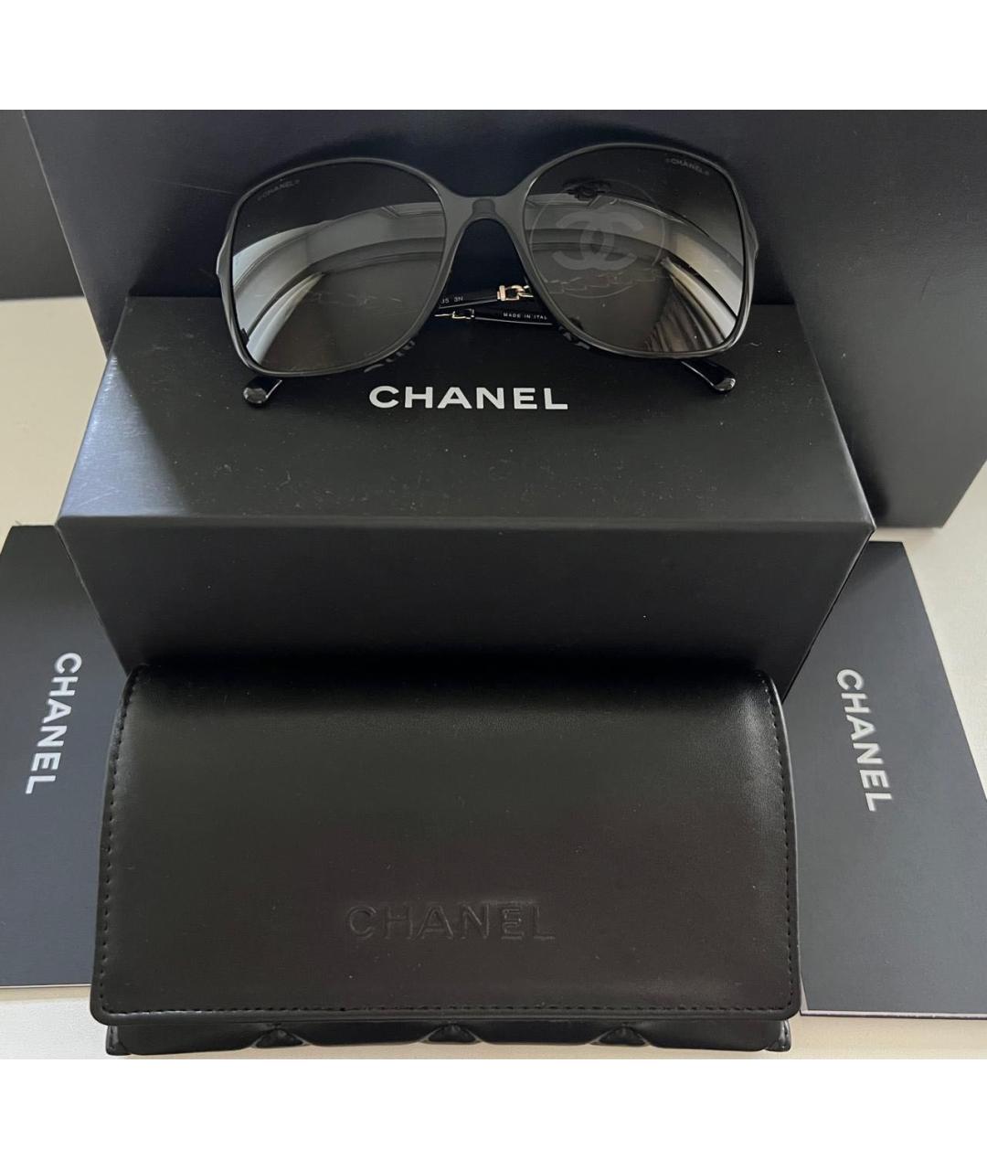 CHANEL Черные солнцезащитные очки, фото 4